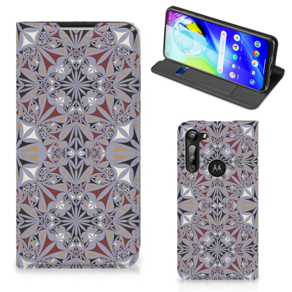 Motorola Moto G8 Power Standcase Flower Tiles - B2C Telecom