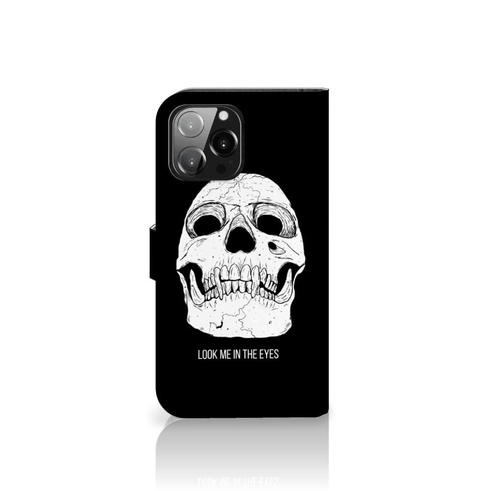 Telefoonhoesje met Naam iPhone 13 Pro Max Skull Eyes