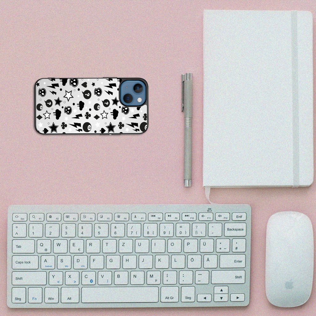 Telefoonhoesje Apple iPhone 13 mini Silver Punk B2C Telecom