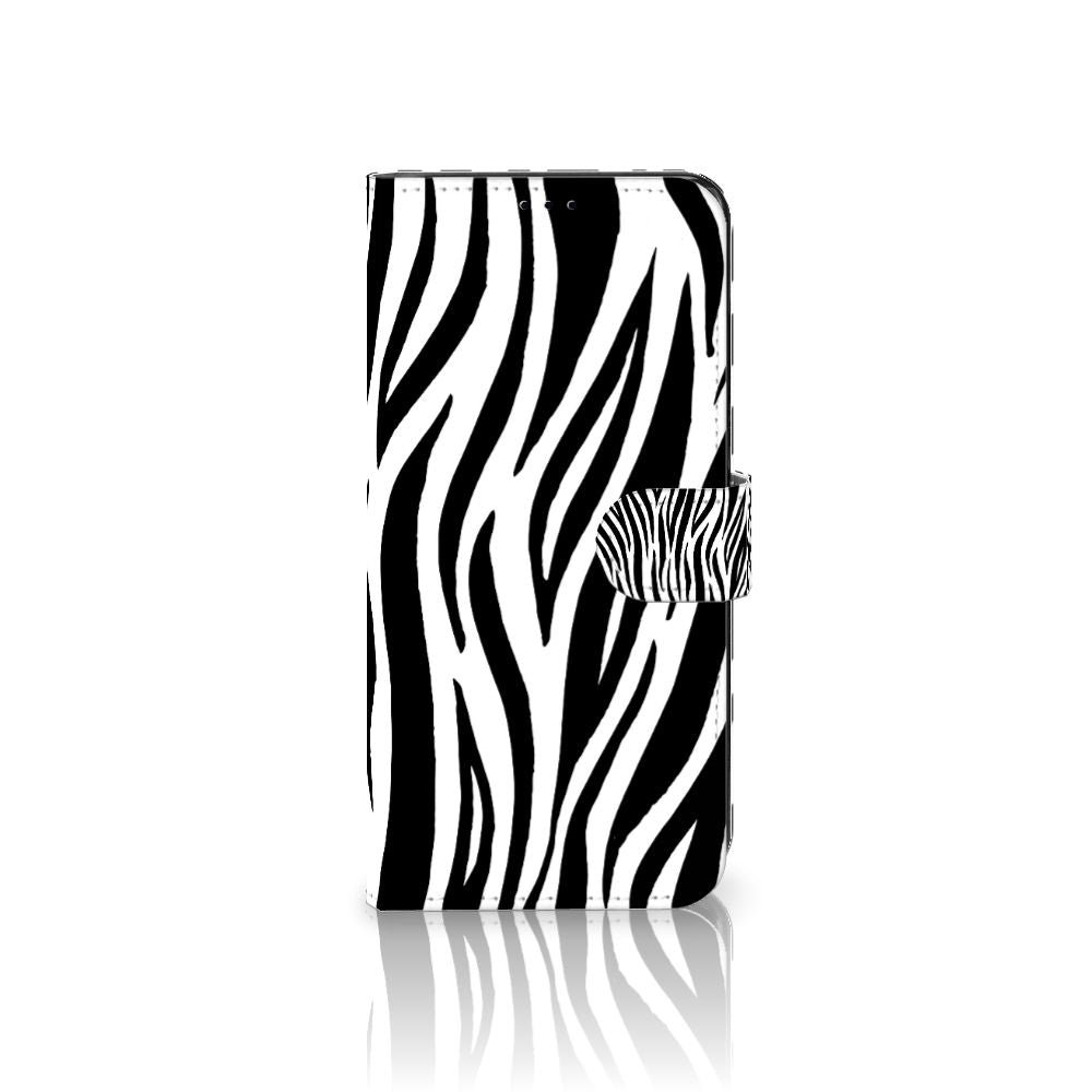 Motorola Edge 30 Pro Telefoonhoesje met Pasjes Zebra