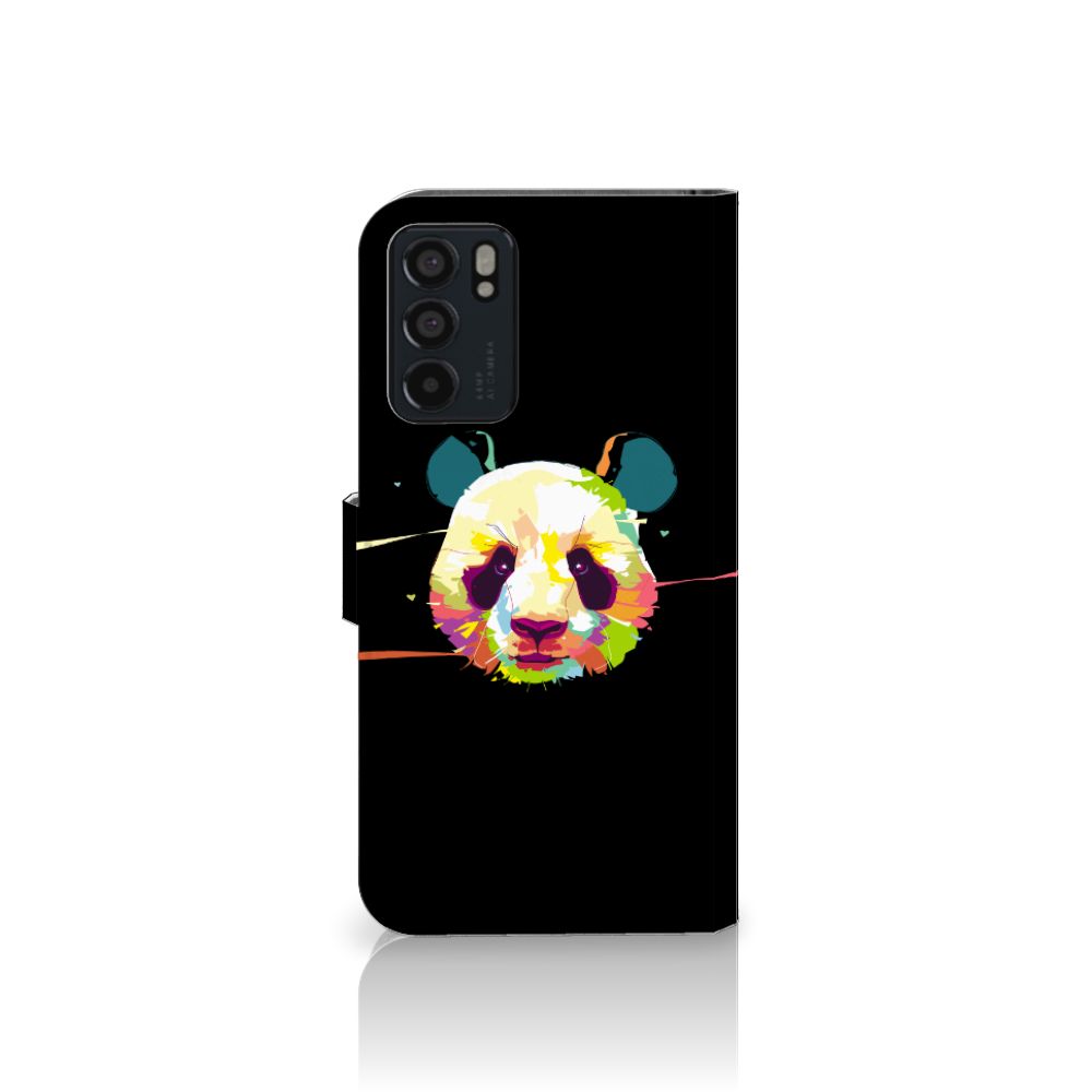 OPPO Reno6 5G Leuk Hoesje Panda Color