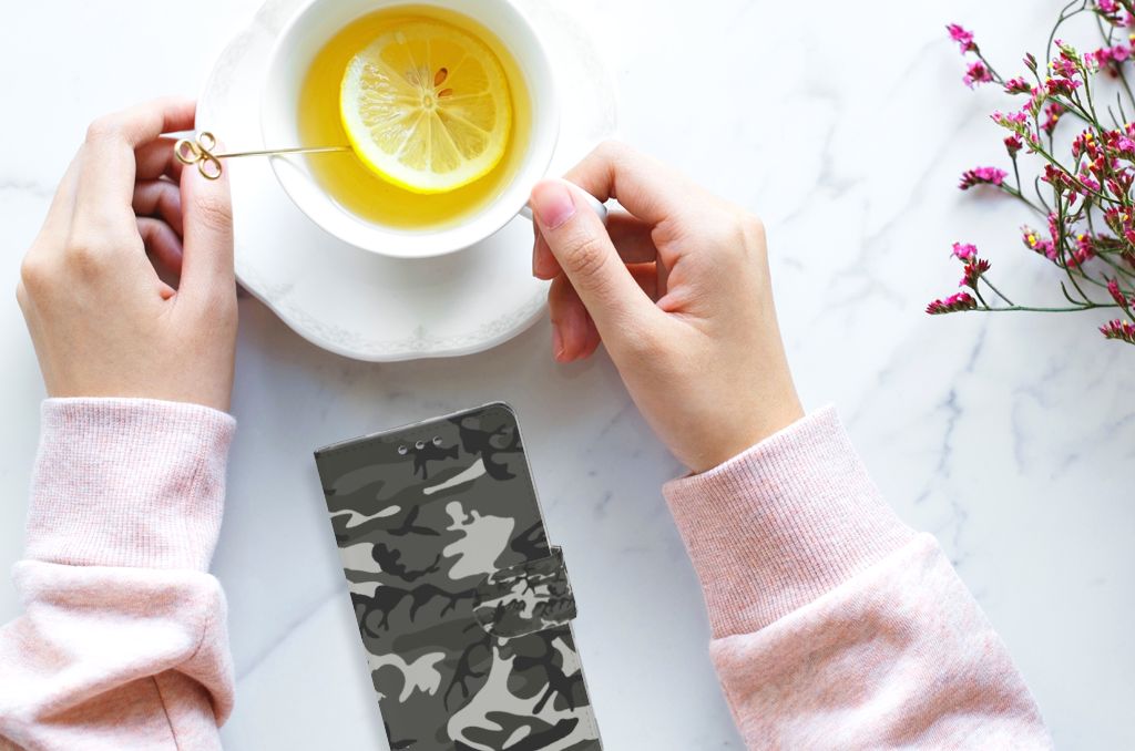 Sony Xperia XZ1 Telefoon Hoesje Army Light