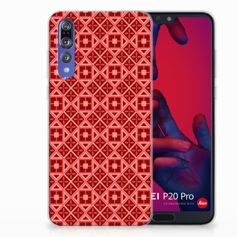 Huawei P20 Pro TPU bumper Batik Rood