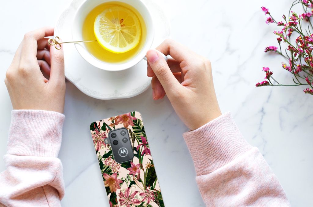 Motorola One Zoom TPU Case Flowers