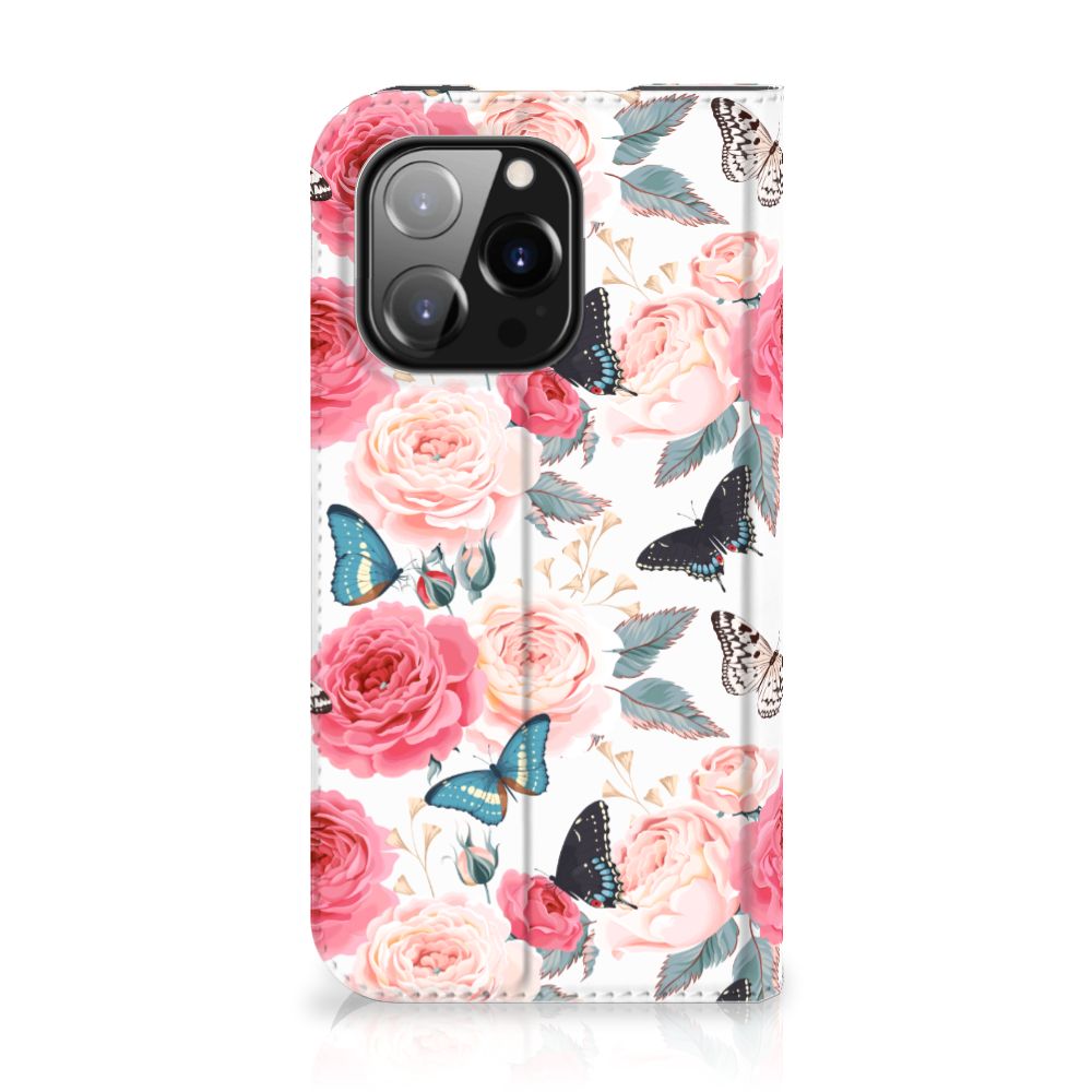 iPhone 14 Pro Smart Cover Butterfly Roses - B2C Telecom