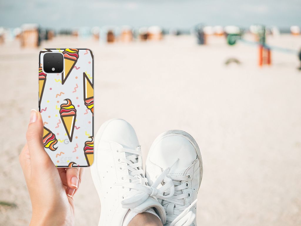Google Pixel 4 Siliconen Case Icecream B2C Telecom