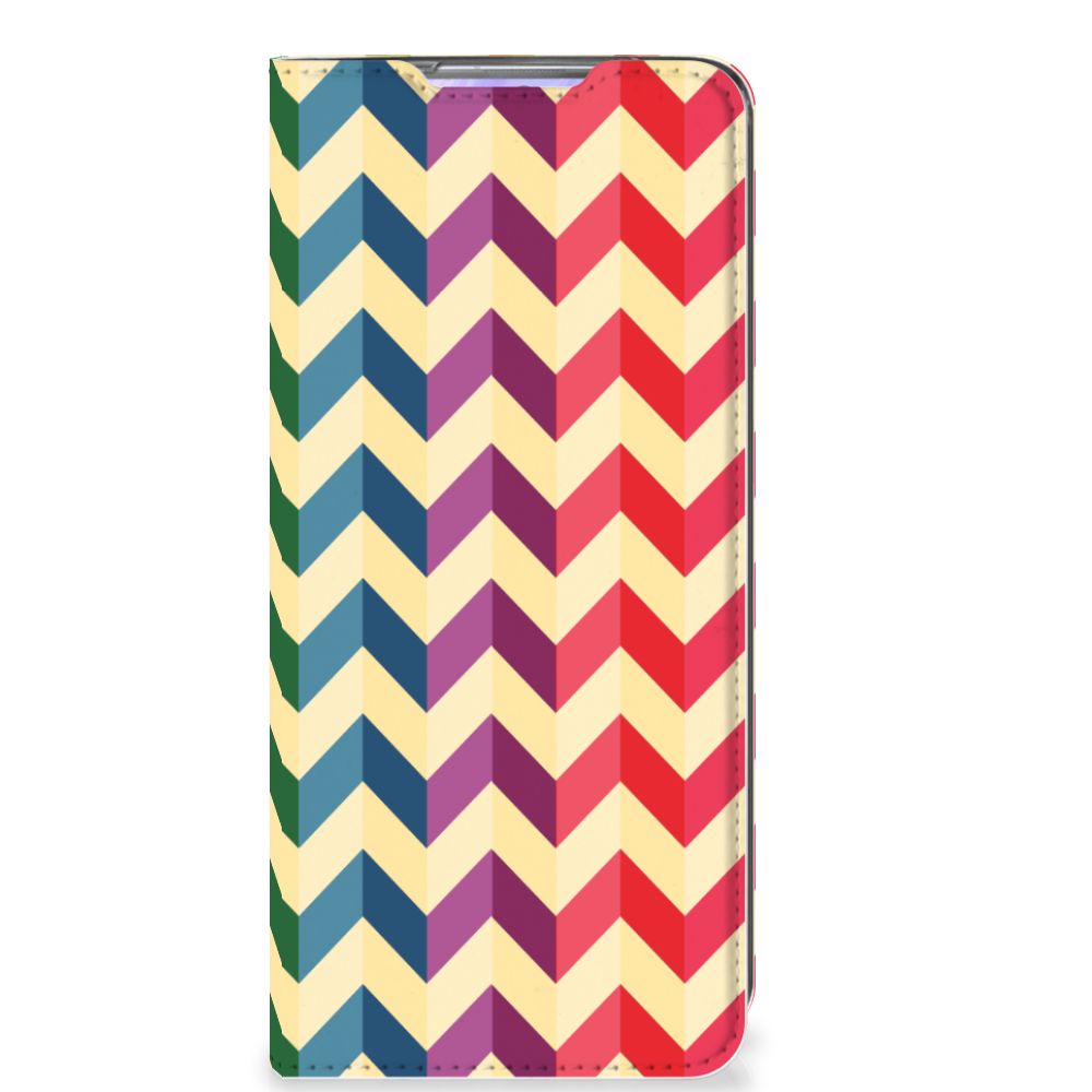 Samsung Galaxy S20 Ultra Hoesje met Magneet Zigzag Multi Color - B2C Telecom