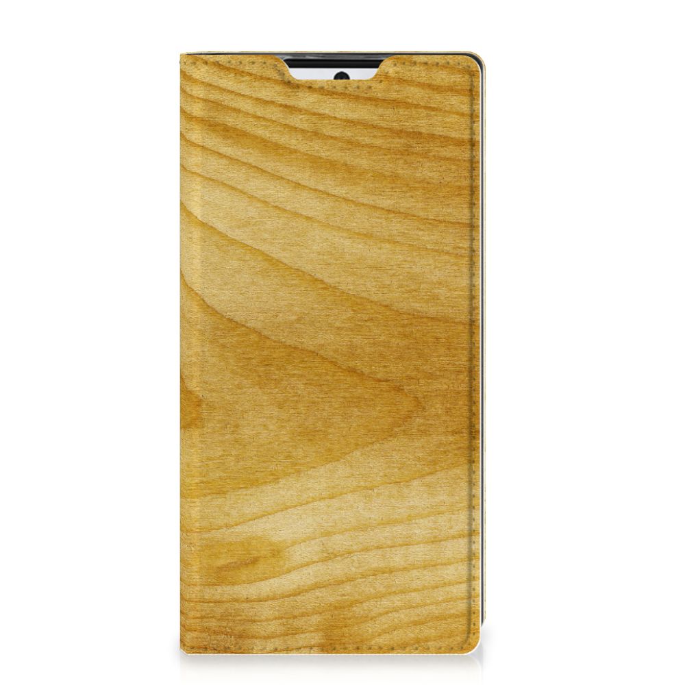 Samsung Galaxy Note 10 Book Wallet Case Licht Hout