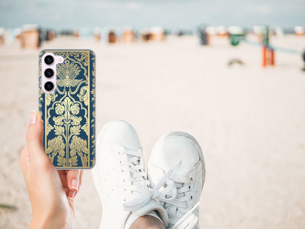 Samsung Galaxy S23 TPU Case Beige Flowers B2C Telecom