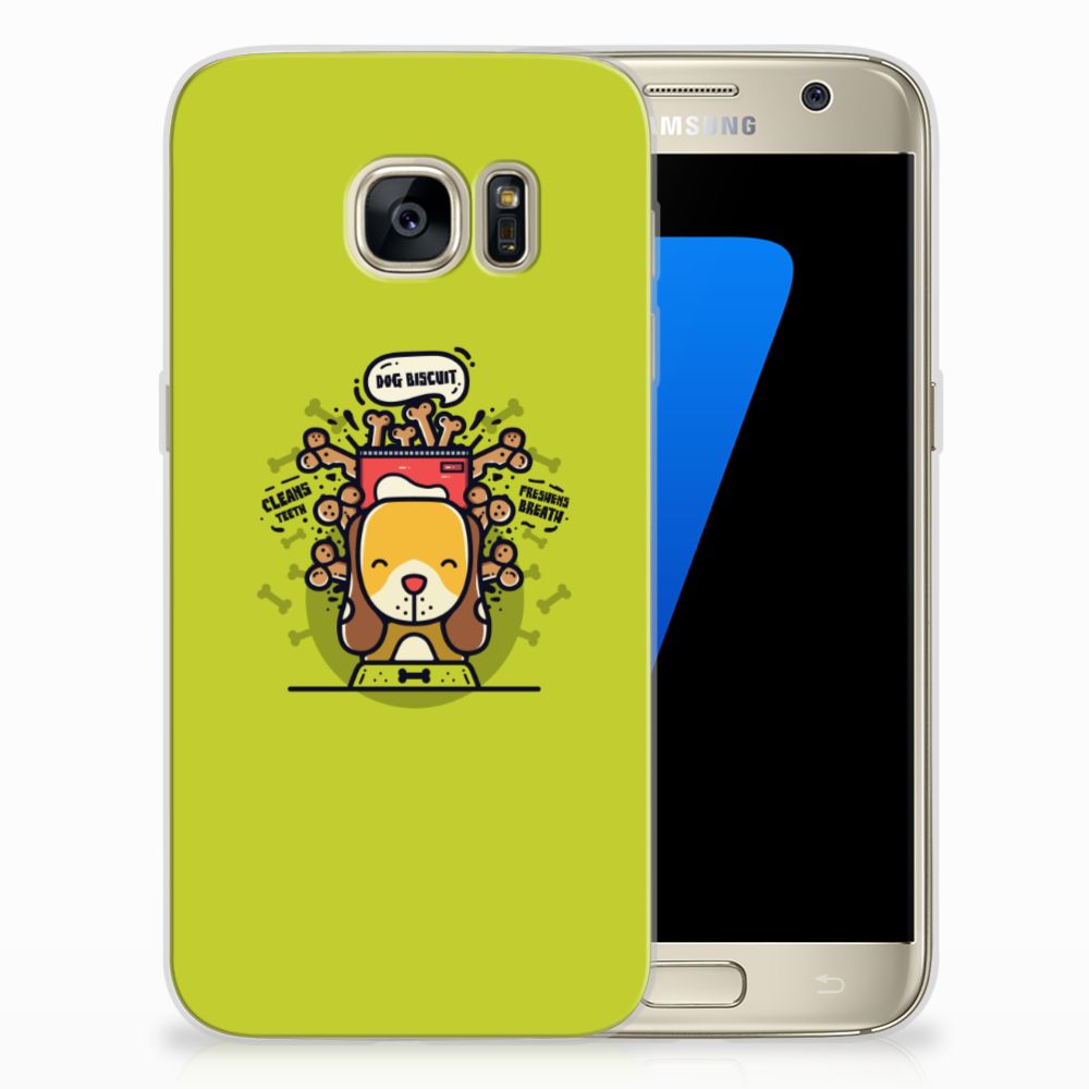 Samsung Galaxy S7 Telefoonhoesje met Naam Doggy Biscuit