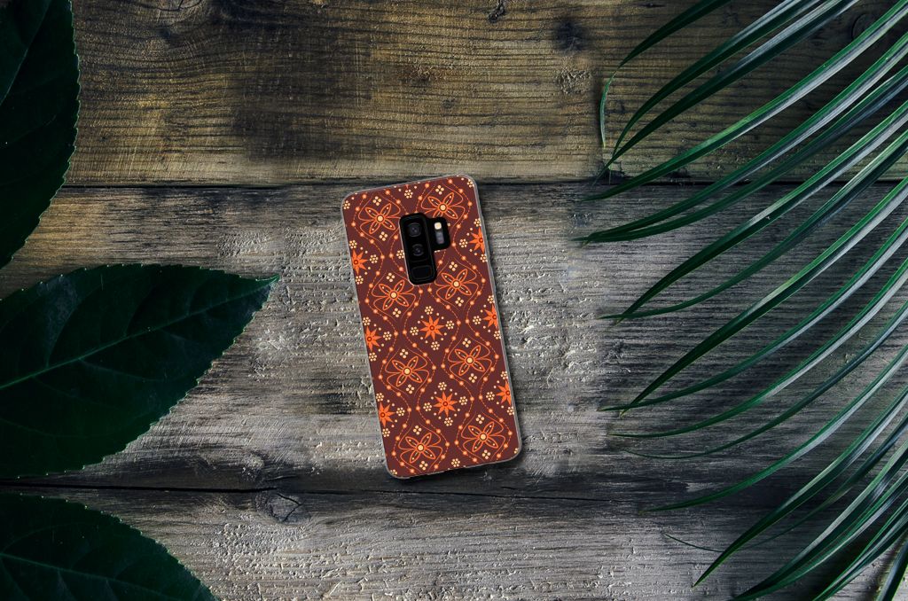 Samsung Galaxy S9 Plus TPU bumper Batik Brown