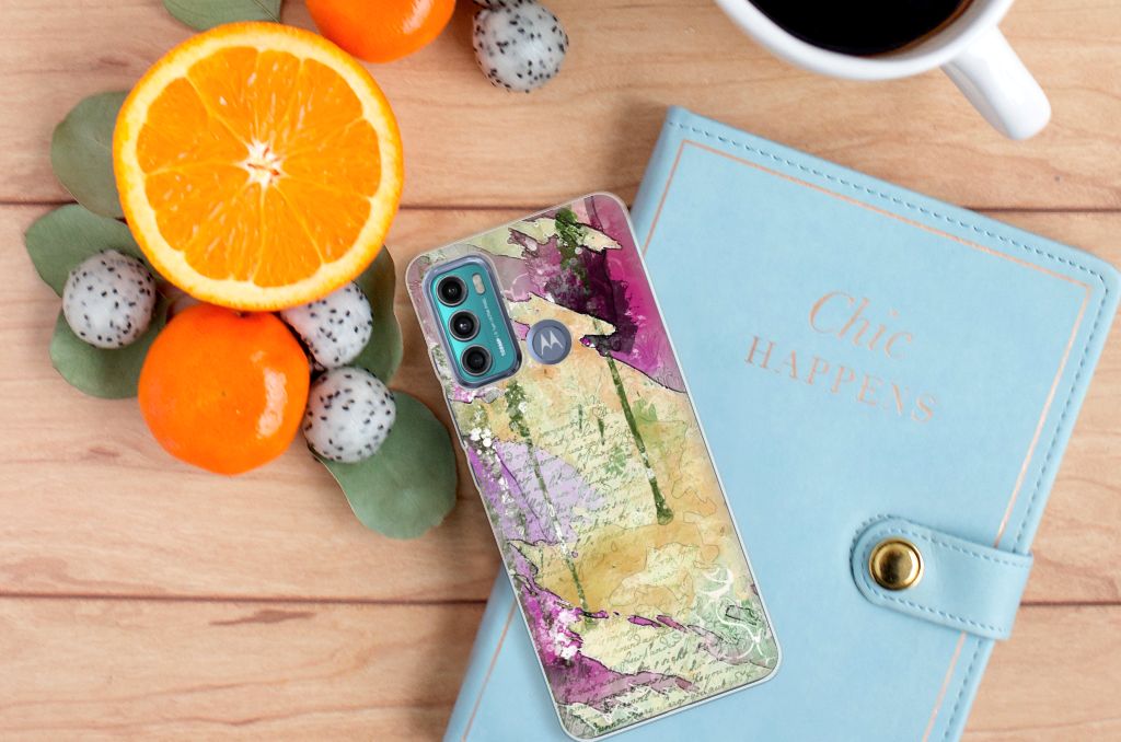 Hoesje maken Motorola Moto G60 Letter Painting B2C Telecom