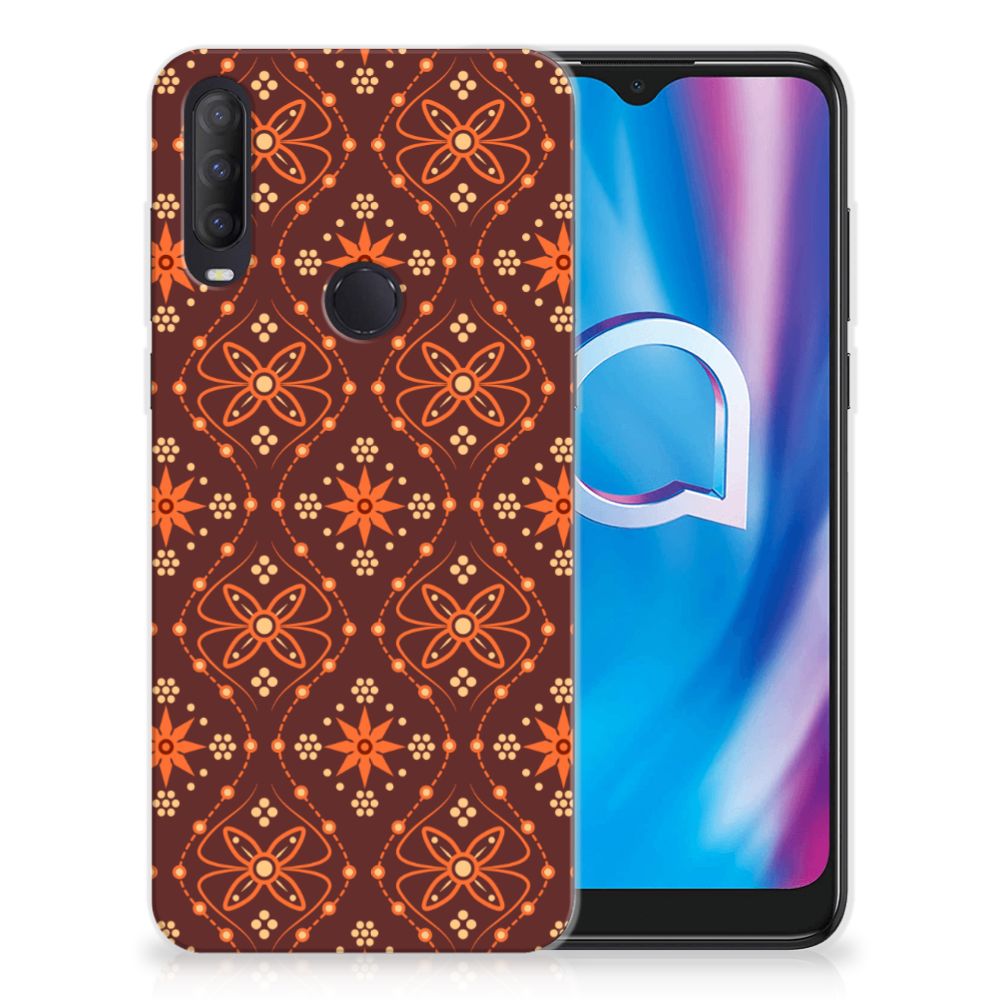 Alcatel 1S (2020) TPU bumper Batik Brown B2C Telecom