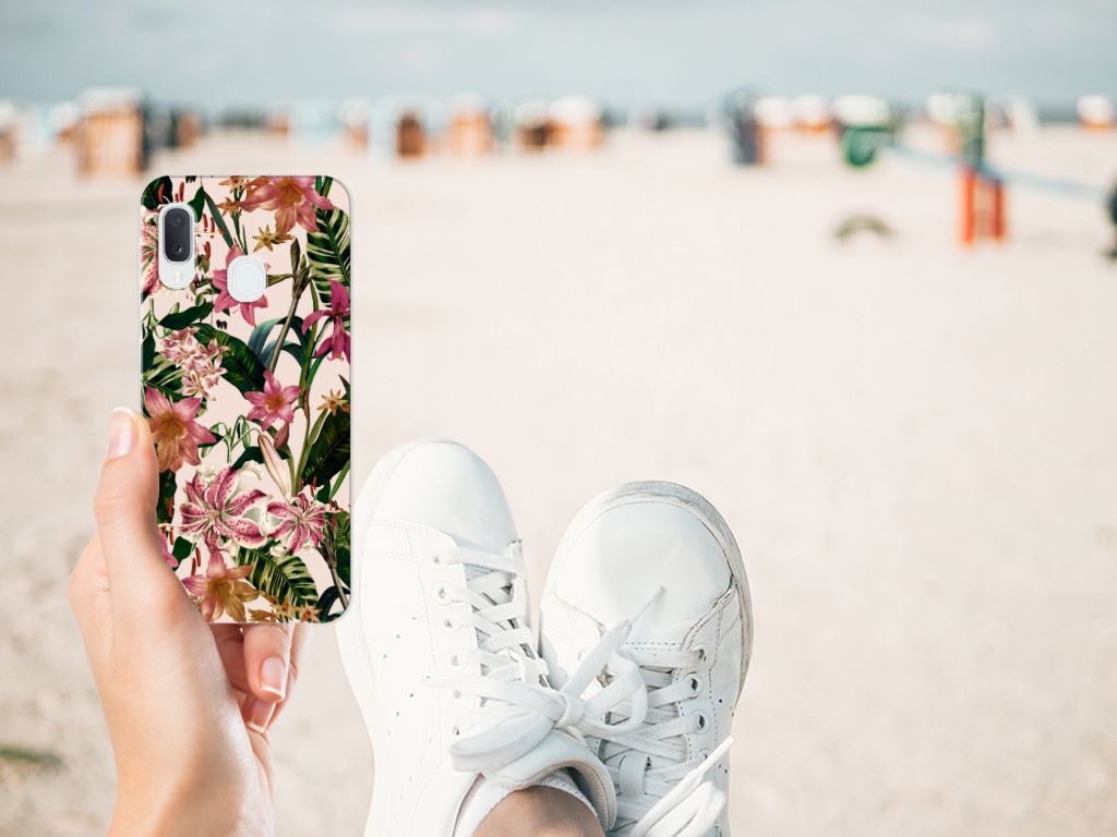 Samsung Galaxy A20e TPU Case Flowers