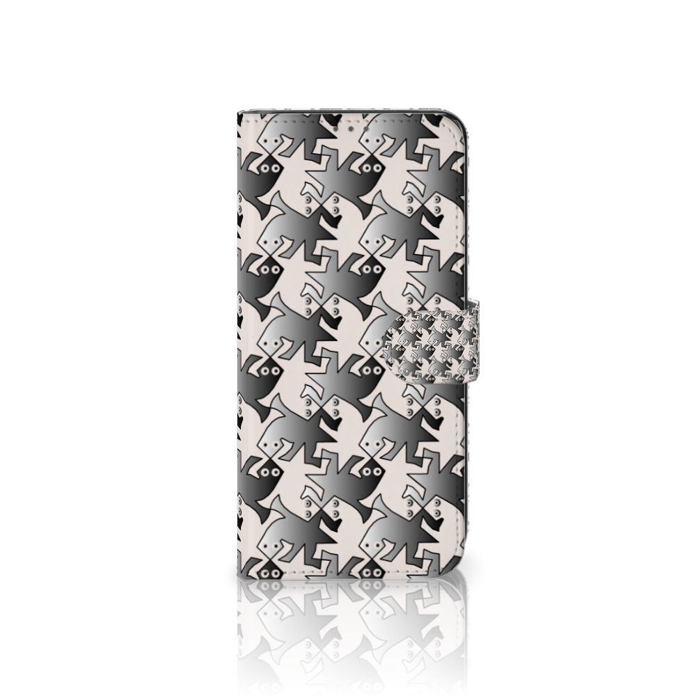 Samsung Galaxy A32 5G Telefoonhoesje met Pasjes Salamander Grey