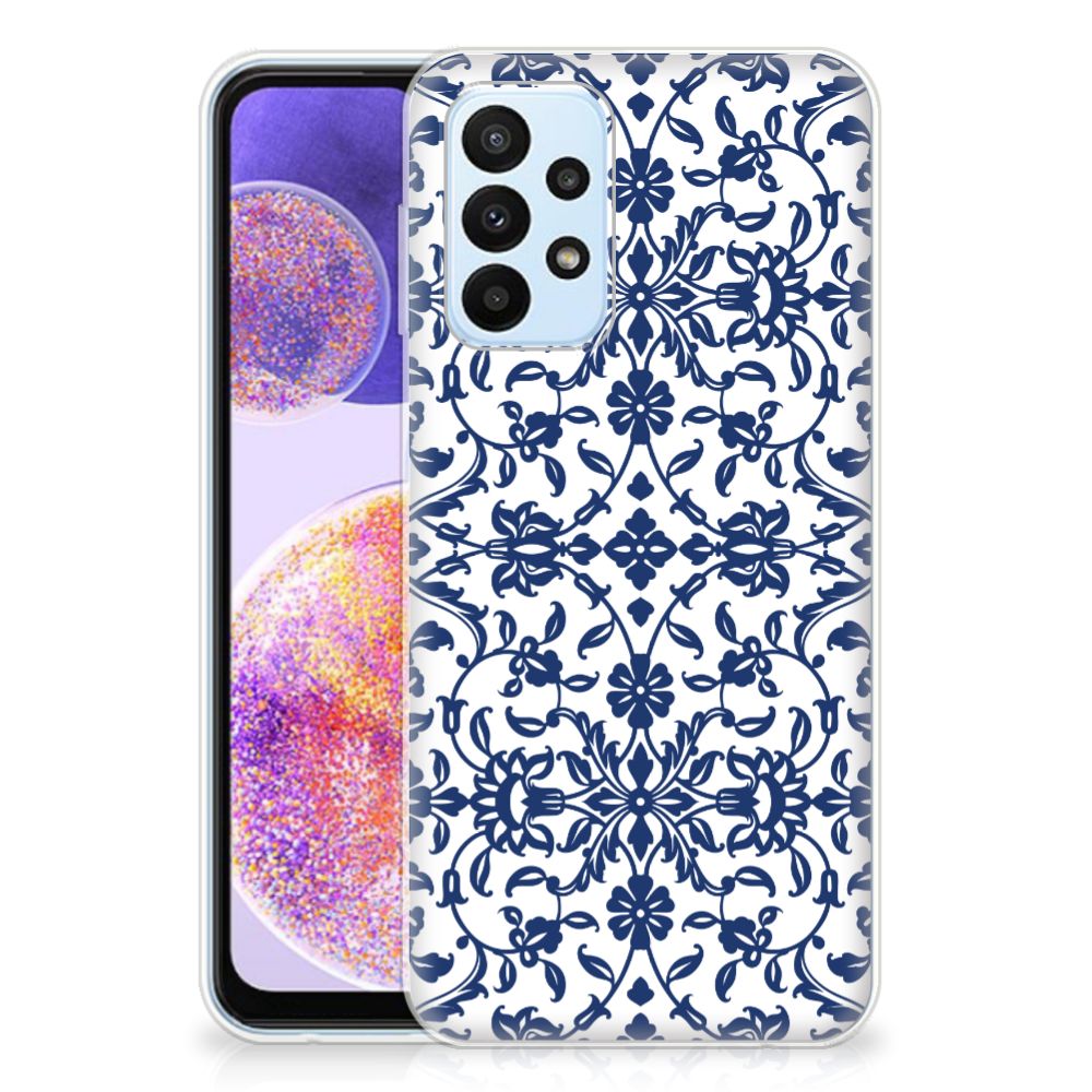 Samsung Galaxy A23 TPU Case Flower Blue B2C Telecom