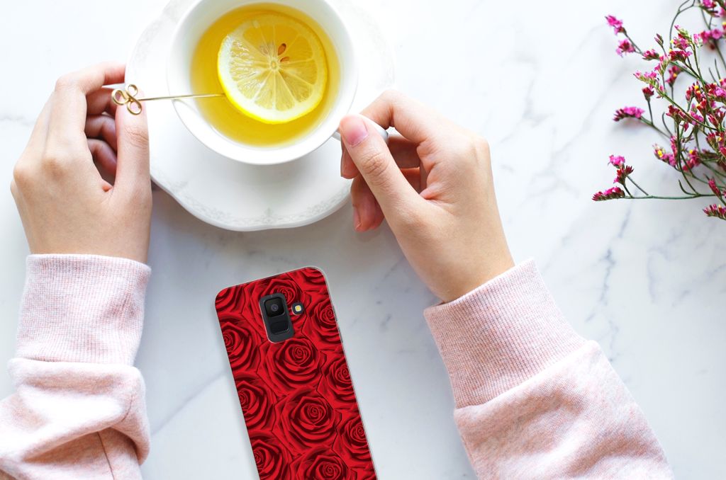 Samsung Galaxy A6 (2018) TPU Case Red Roses