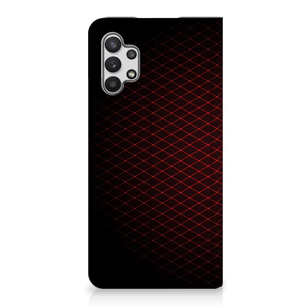 Samsung Galaxy A32 5G Hoesje met Magneet Geruit Rood - B2C Telecom