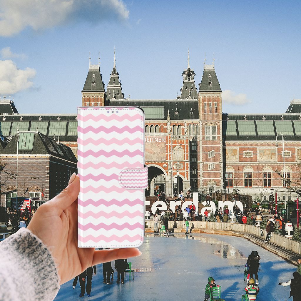 Samsung Galaxy S20 Ultra Telefoon Hoesje Waves Roze