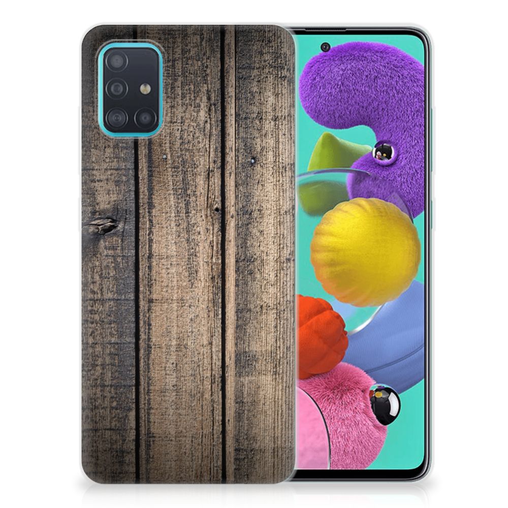 Samsung Galaxy A51 Bumper Hoesje Steigerhout