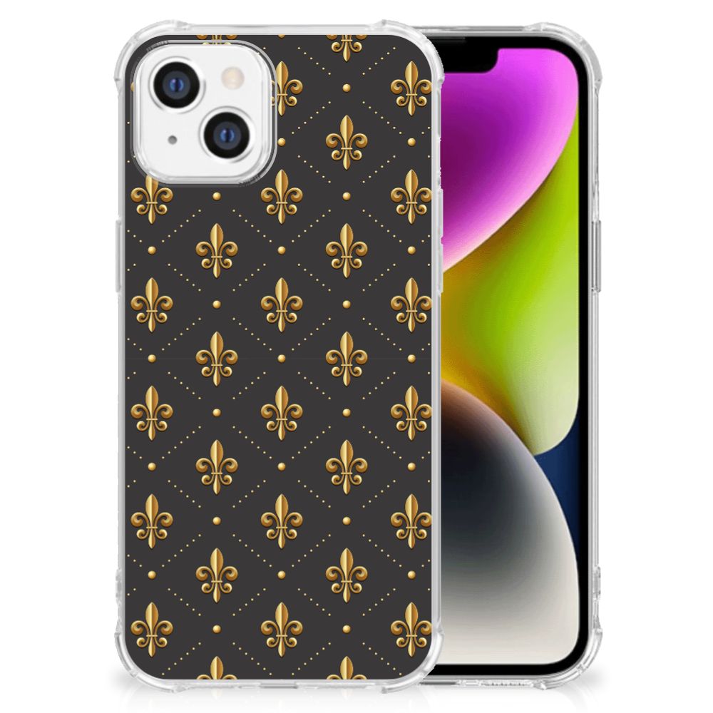 iPhone 14 Doorzichtige Silicone Hoesje Franse Lelie