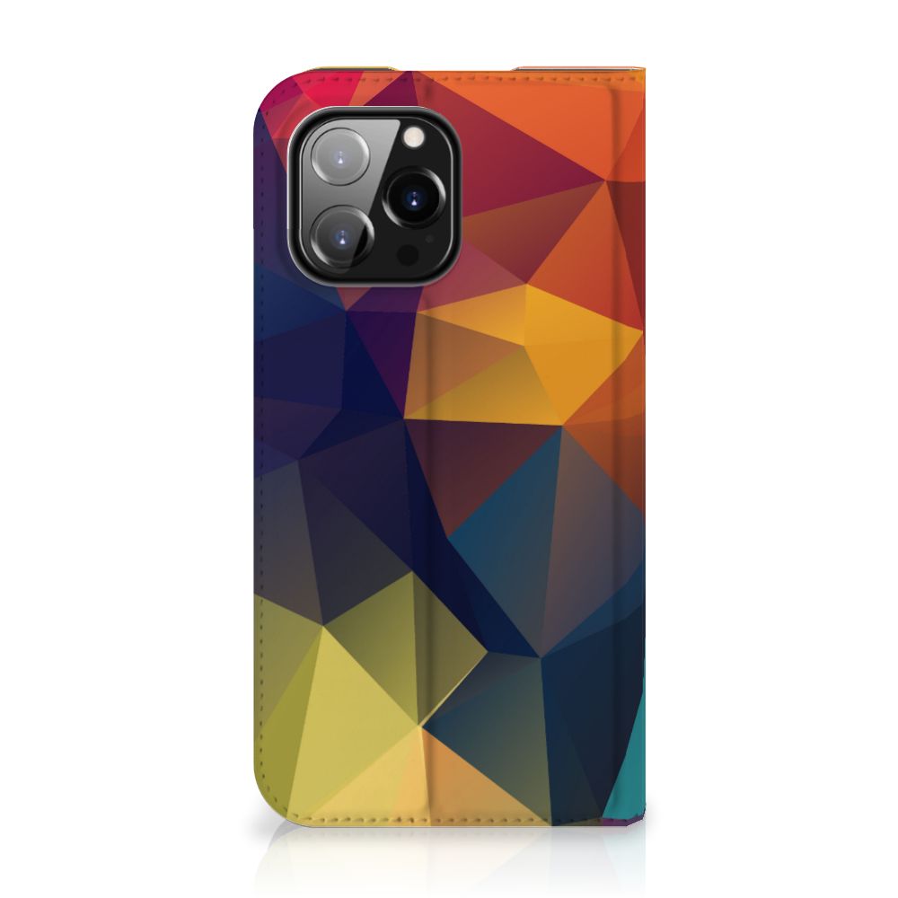 iPhone 14 Pro Max Stand Case Polygon Color - B2C Telecom