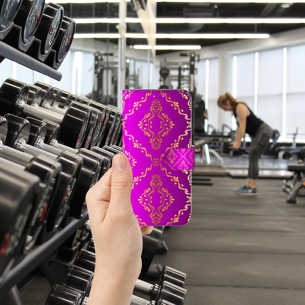 Wallet Case Samsung Galaxy A33 5G Barok Roze