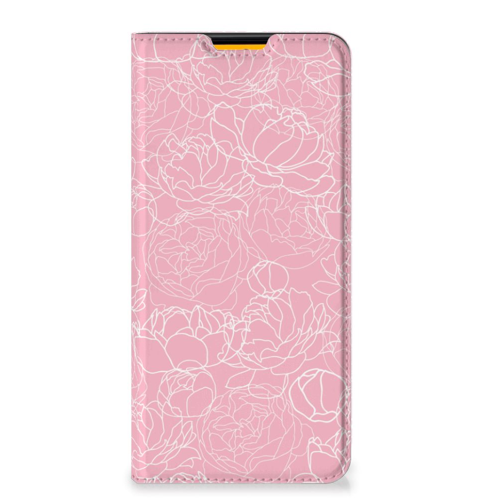 Samsung Galaxy M52 Smart Cover White Flowers - B2C Telecom