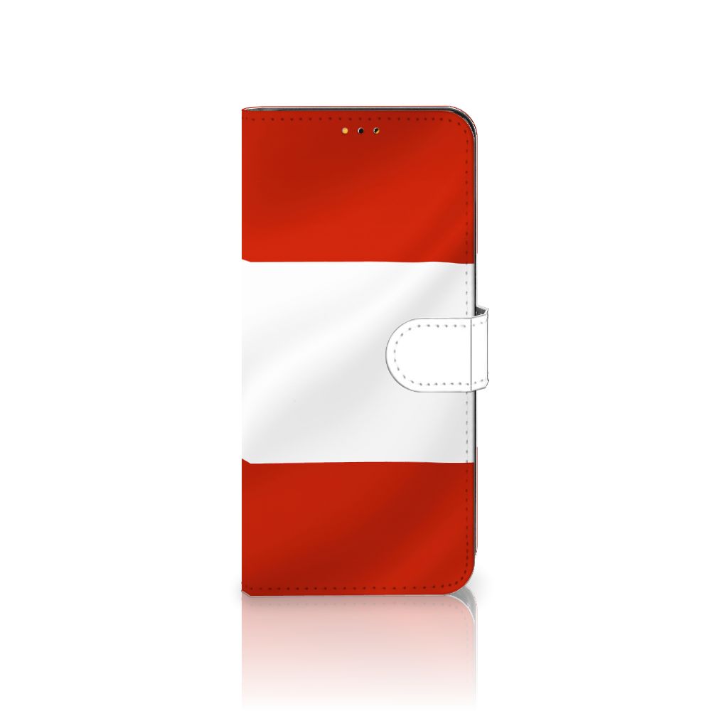 Samsung Galaxy A14 5G Bookstyle Case Oostenrijk met Oostenrijkse vlag design.