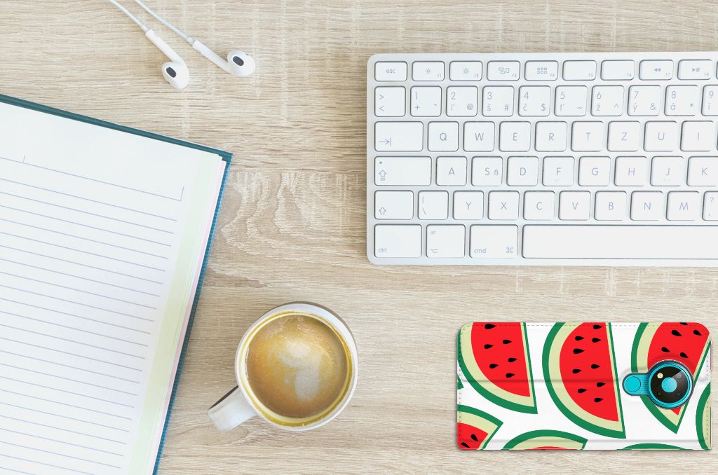 Nokia 3.4 Flip Style Cover Watermelons - B2C Telecom
