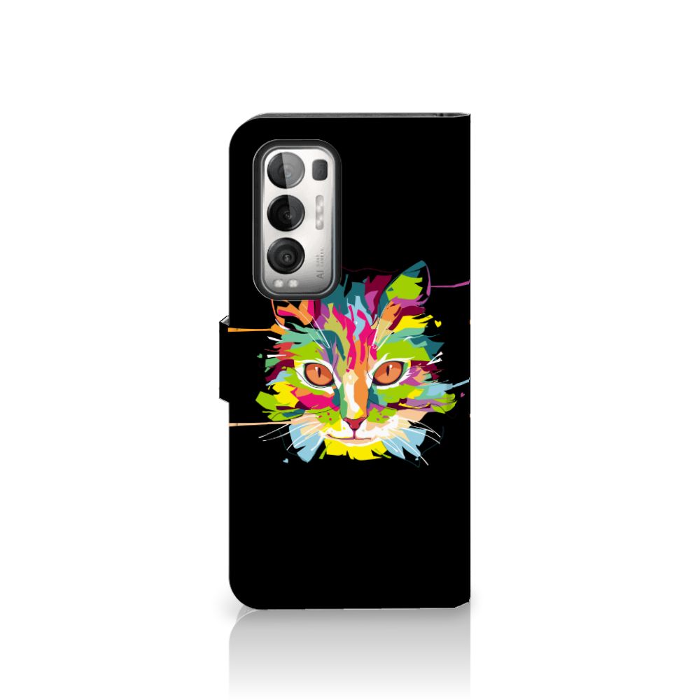 OPPO Find X3 Neo 5G Leuk Hoesje Cat Color