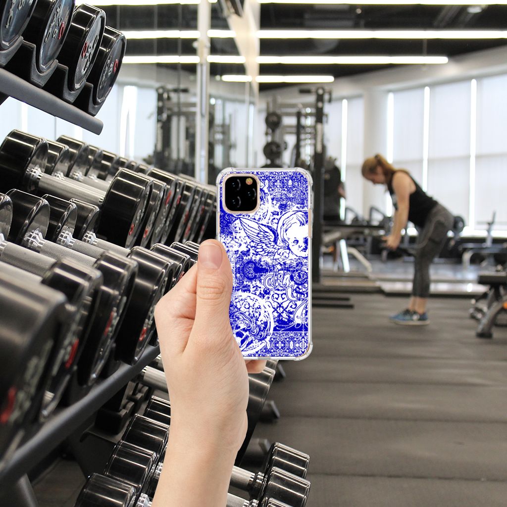 Extreme Case Apple iPhone 11 Pro Angel Skull Blauw
