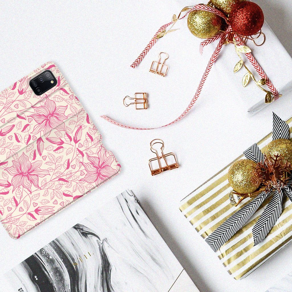 Samsung Galaxy A31 Smart Cover Pink Flowers - B2C Telecom