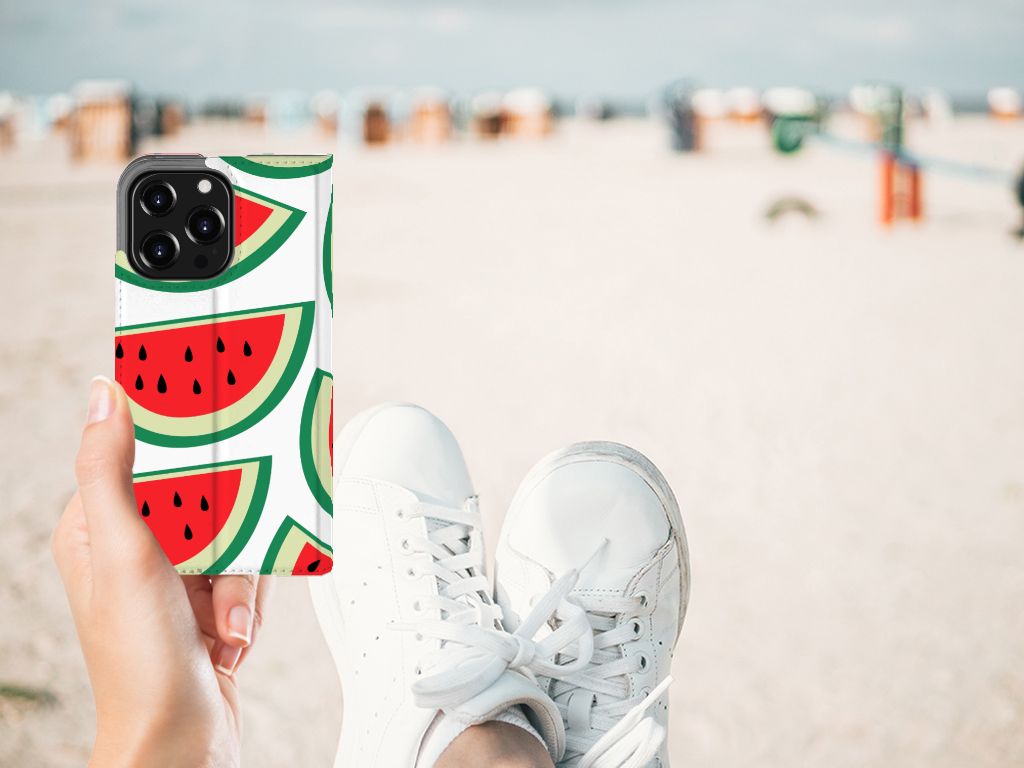 iPhone 13 Pro Flip Style Cover Watermelons - B2C Telecom