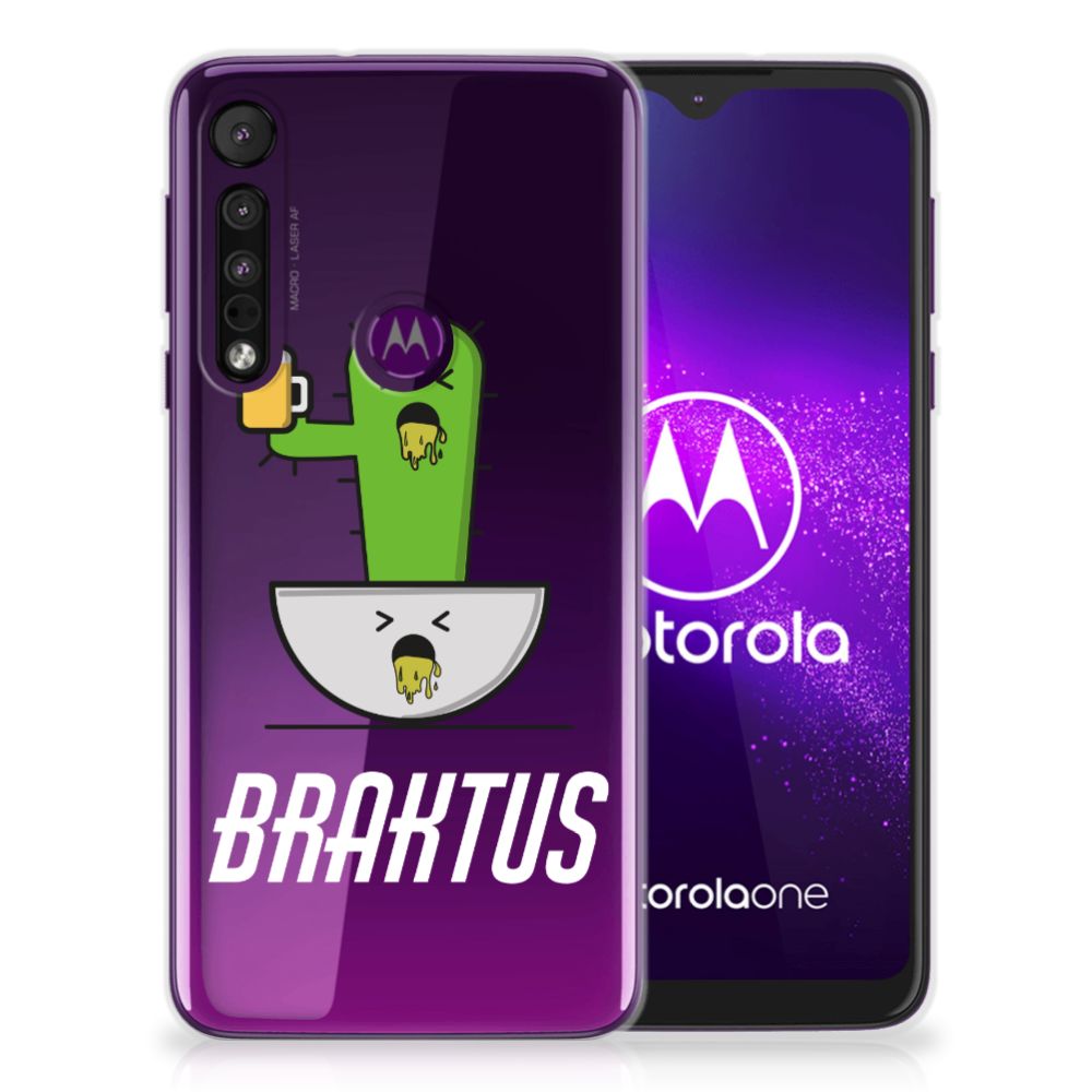 Motorola One Macro Telefoonhoesje met Naam Braktus