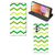 Samsung Galaxy A32 4G | A32 5G Enterprise Editie Hoesje met Magneet Zigzag Groen - B2C Telecom