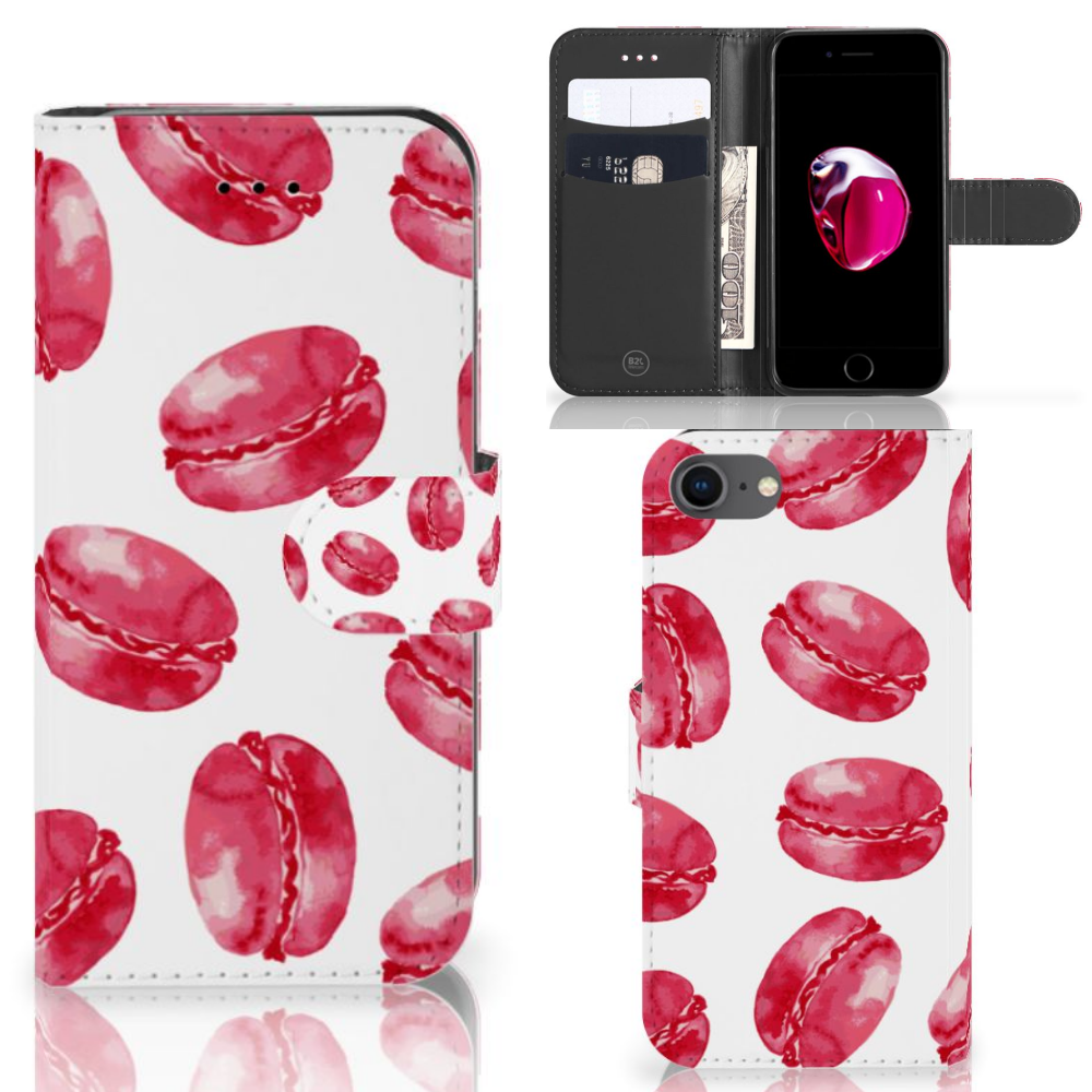 iPhone 7 | 8 | SE (2020) | SE (2022) Book Cover Pink Macarons