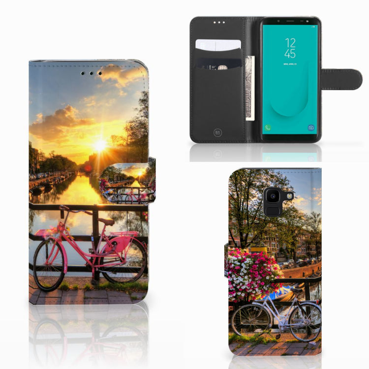 Samsung Galaxy J6 2018 Flip Cover Amsterdamse Grachten