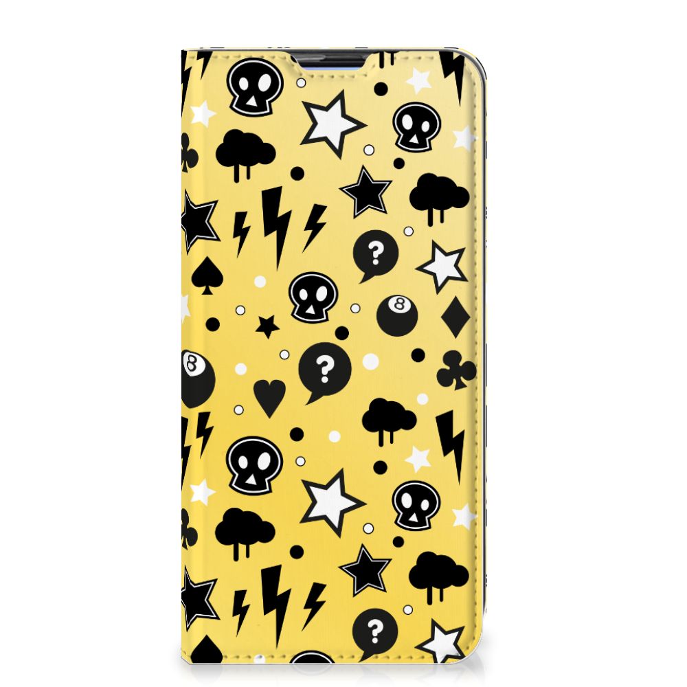 Mobiel BookCase Xiaomi Redmi K20 Pro Punk Geel - B2C Telecom