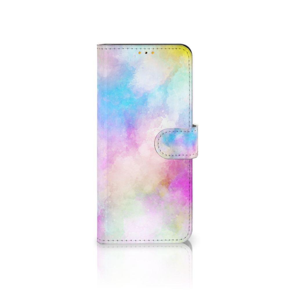 Hoesje Samsung Galaxy M52 Watercolor Light met pastelkleuren en pasjeshouder