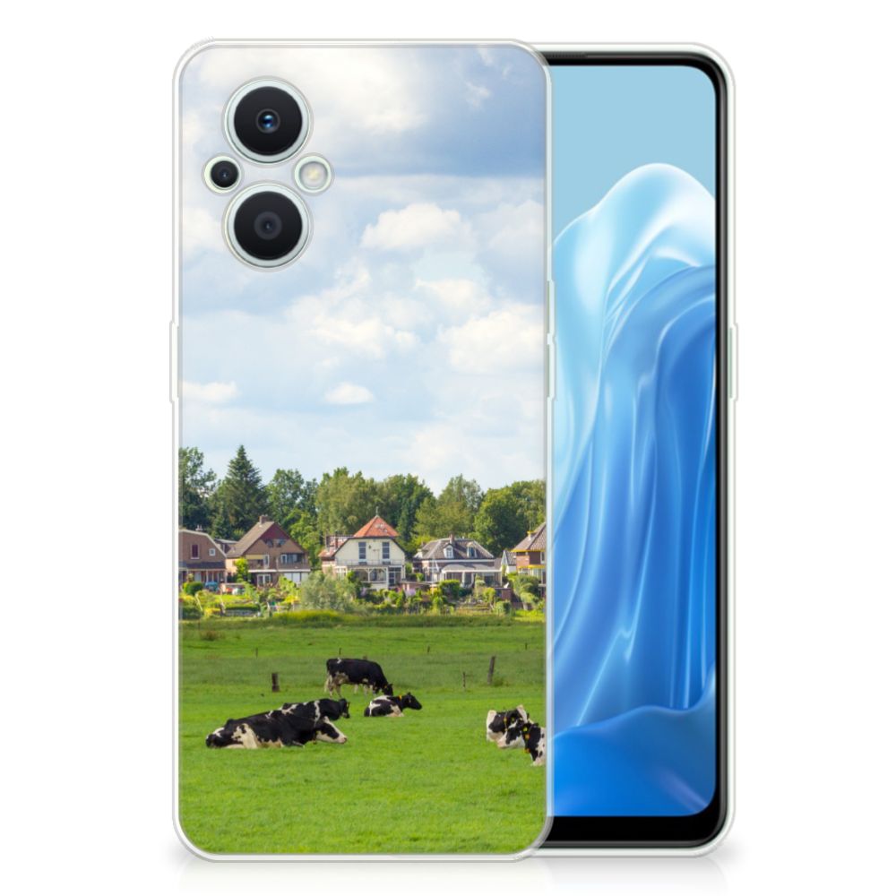 OPPO Reno8 Lite TPU Hoesje Koeien B2C Telecom