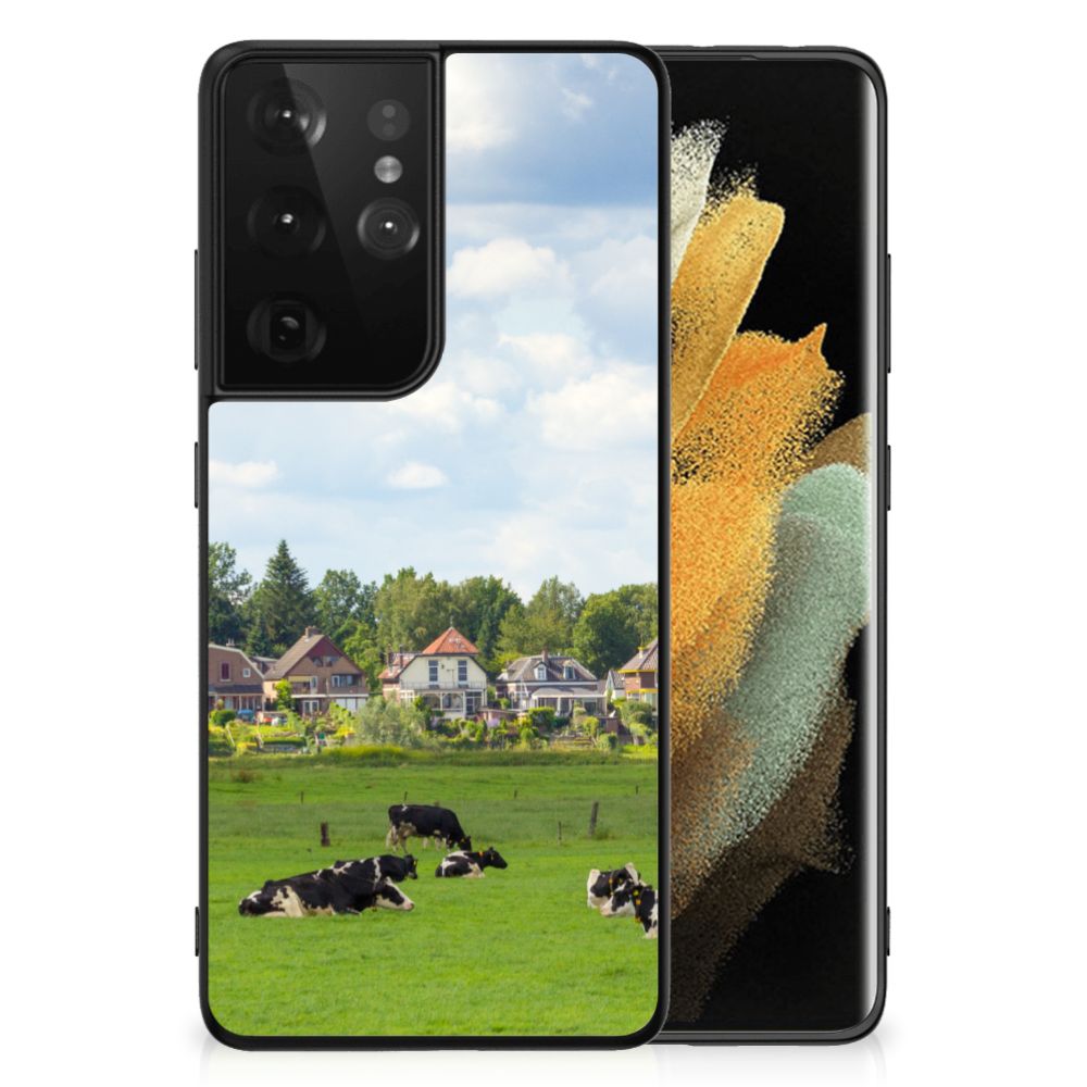 Samsung Galaxy S21 Ultra Dierenprint Telefoonhoesje Koeien B2C Telecom