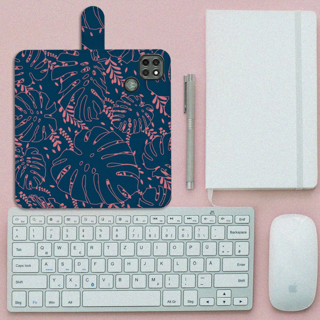 Motorola Moto G9 Power Hoesje Palm Leaves