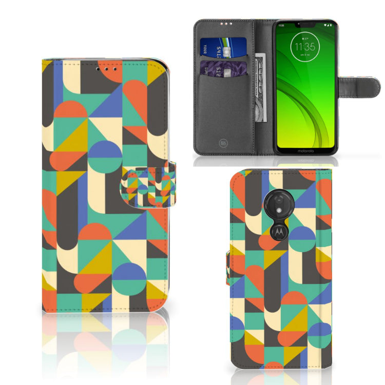 Motorola Moto G7 Power Telefoon Hoesje Funky Retro