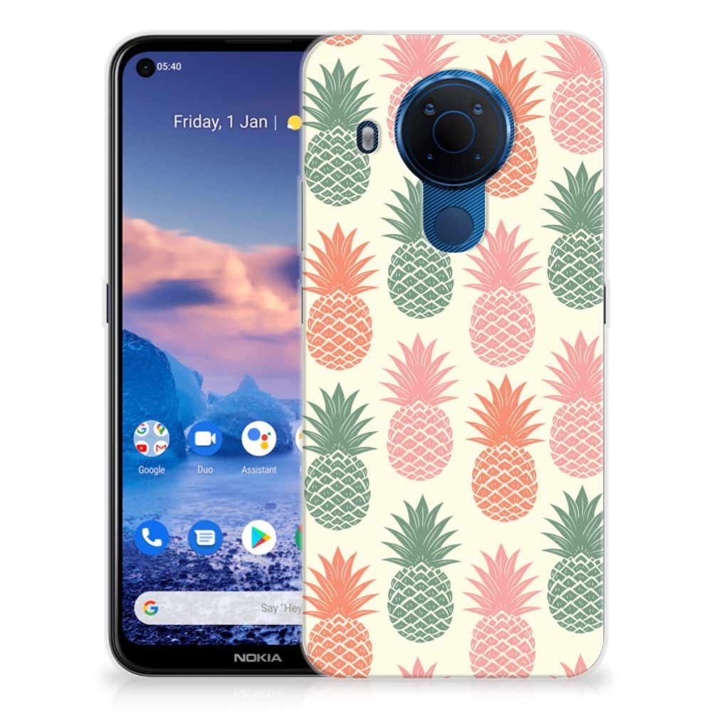 Nokia 5.4 Siliconen Case Ananas
