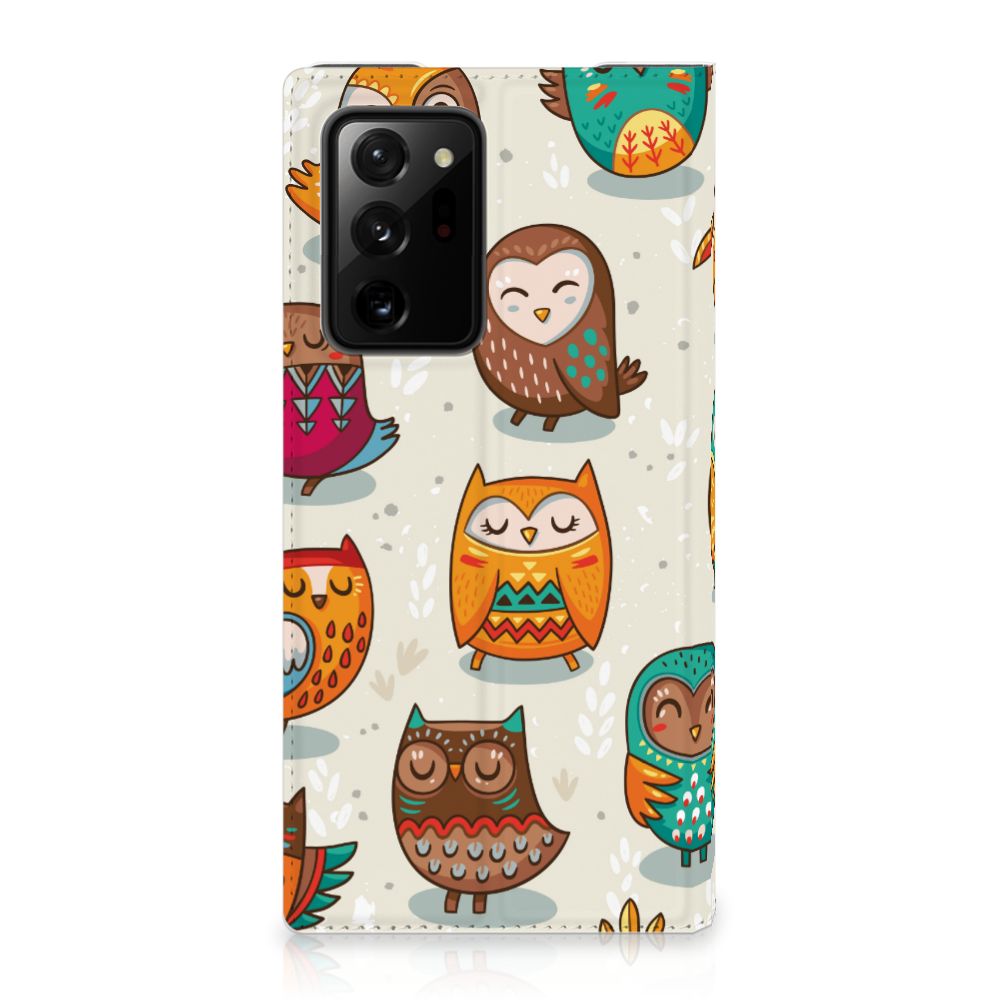 Samsung Galaxy Note 20 Ultra Hoesje maken Vrolijke Uilen - B2C Telecom