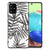 Samsung Galaxy A71 Bloemen Hoesje Leaves Grey