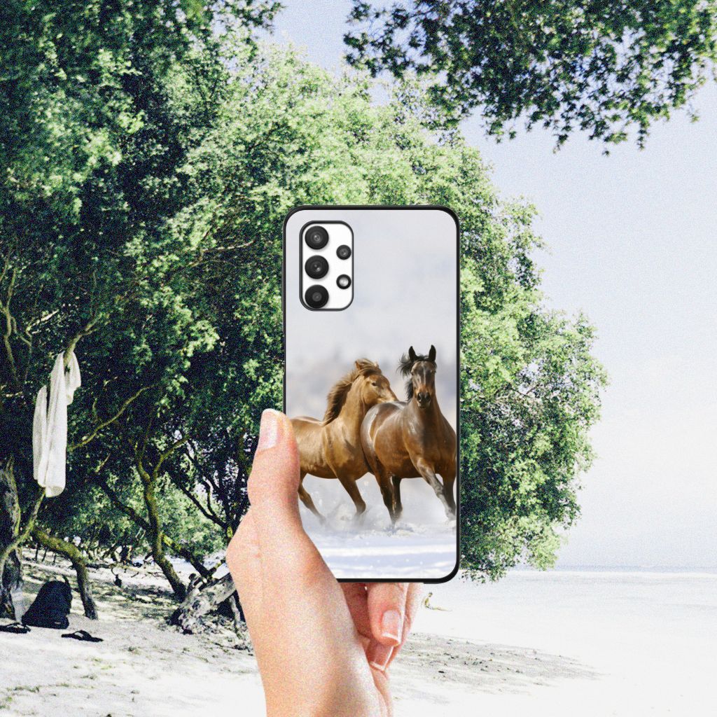Samsung Galaxy A32 5G Dierenprint Telefoonhoesje Paarden B2C Telecom