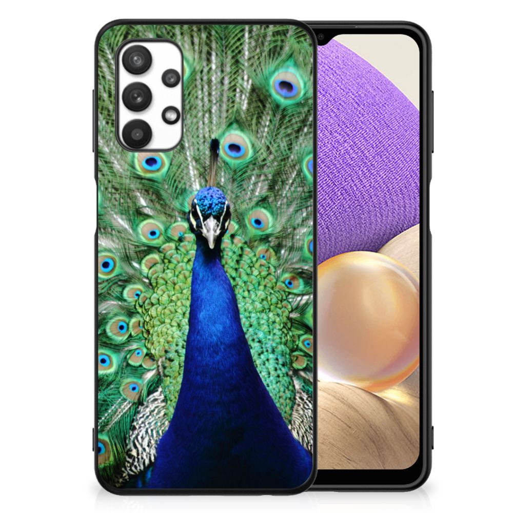 Samsung Galaxy A32 5G Dierenprint Telefoonhoesje Pauw