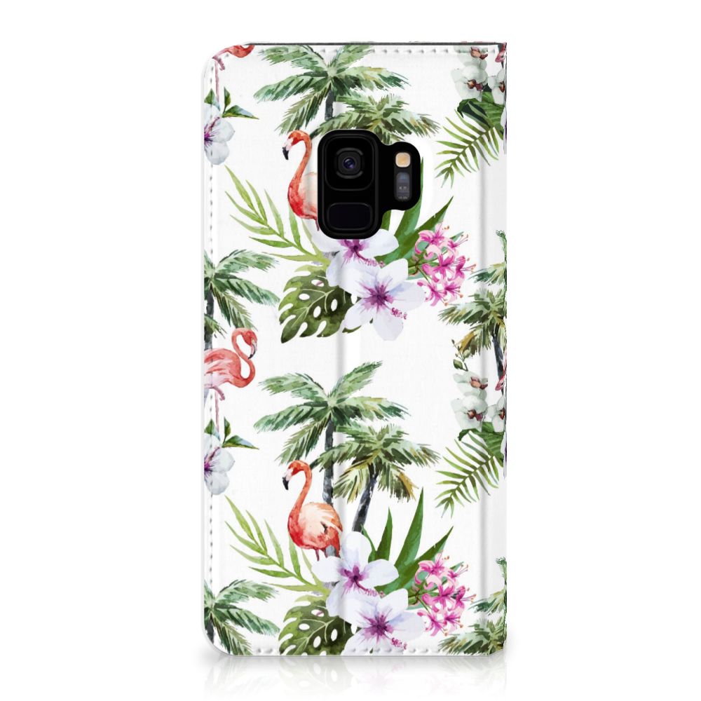Samsung Galaxy S9 Hoesje maken Flamingo Palms